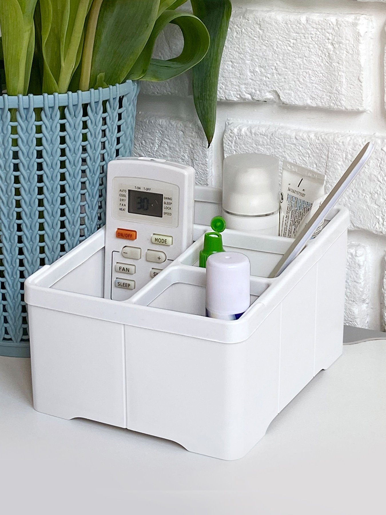 Органайзер настольный белый MBM HOME модель FH-18 WHITE Фото