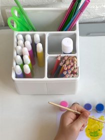 Органайзер настольный белый MBM HOME модель FH-18 WHITE Фото