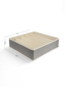 Органайзер для хранения на 5 секций светло-серый MBM MY HOME модель TH-09-05 LIGHT GRAY Фото