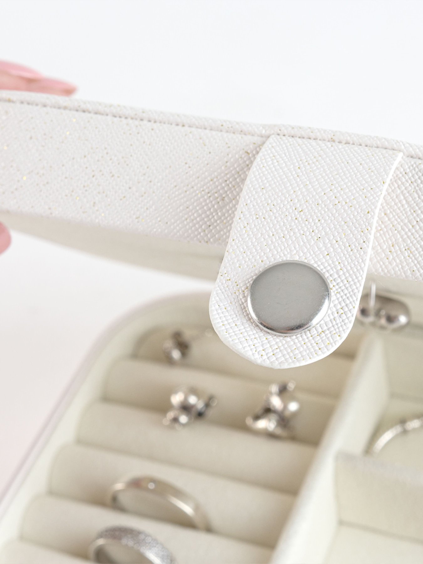 Органайзер для прикрас прямокутний MBM HOME модель FH-33 M WHITE Фото