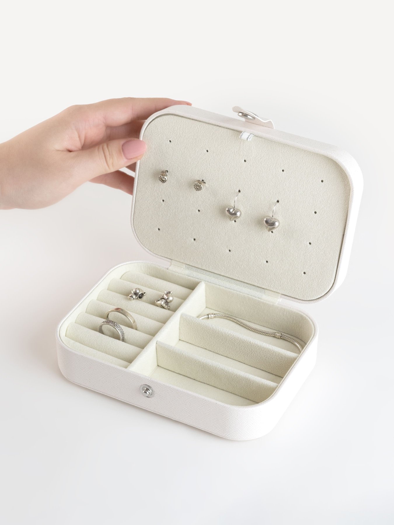 Органайзер для прикрас прямокутний MBM HOME модель FH-33 M WHITE Фото