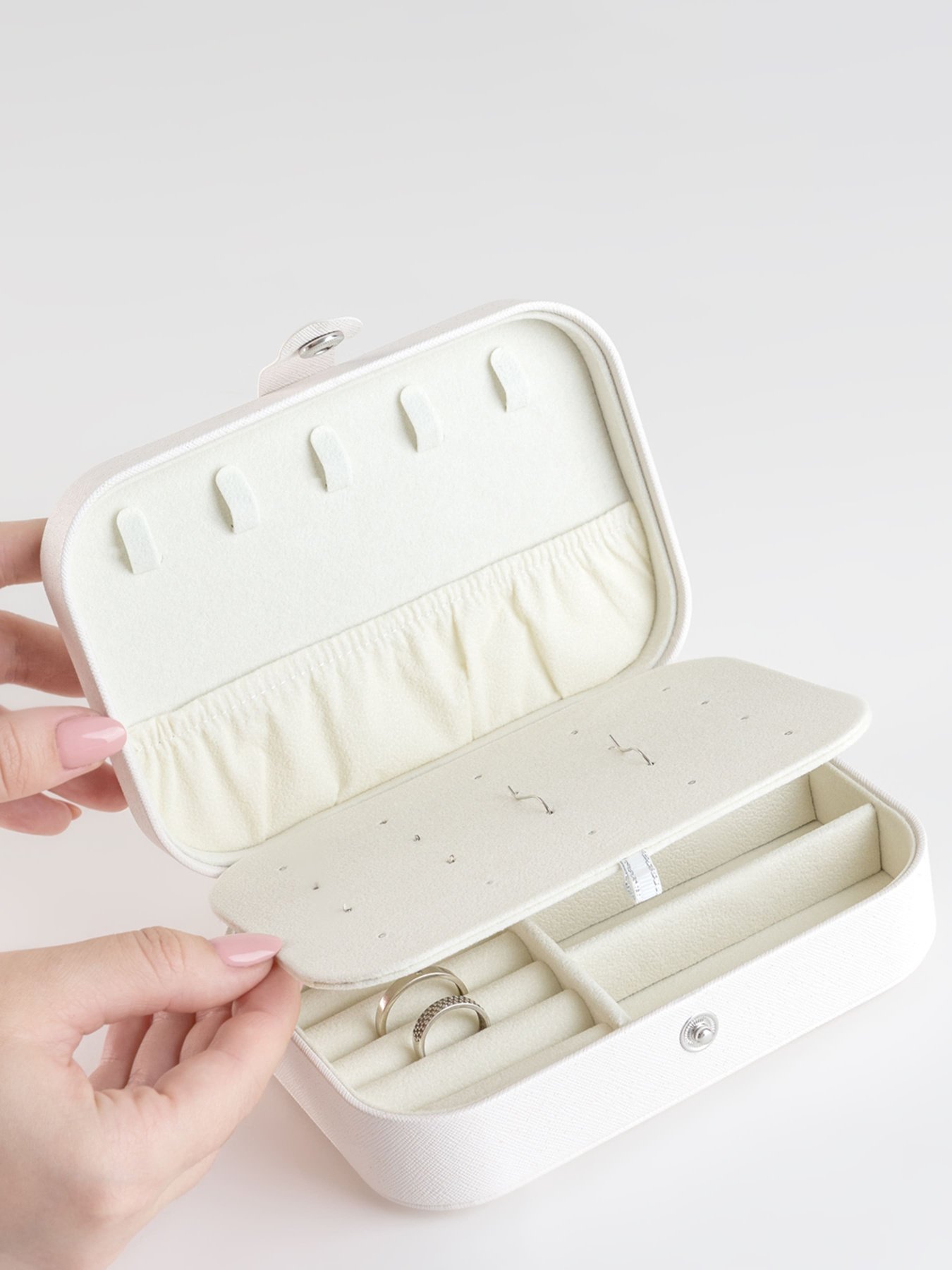 Органайзер для прикрас прямокутний MBM HOME модель FH-33 M WHITE Фото