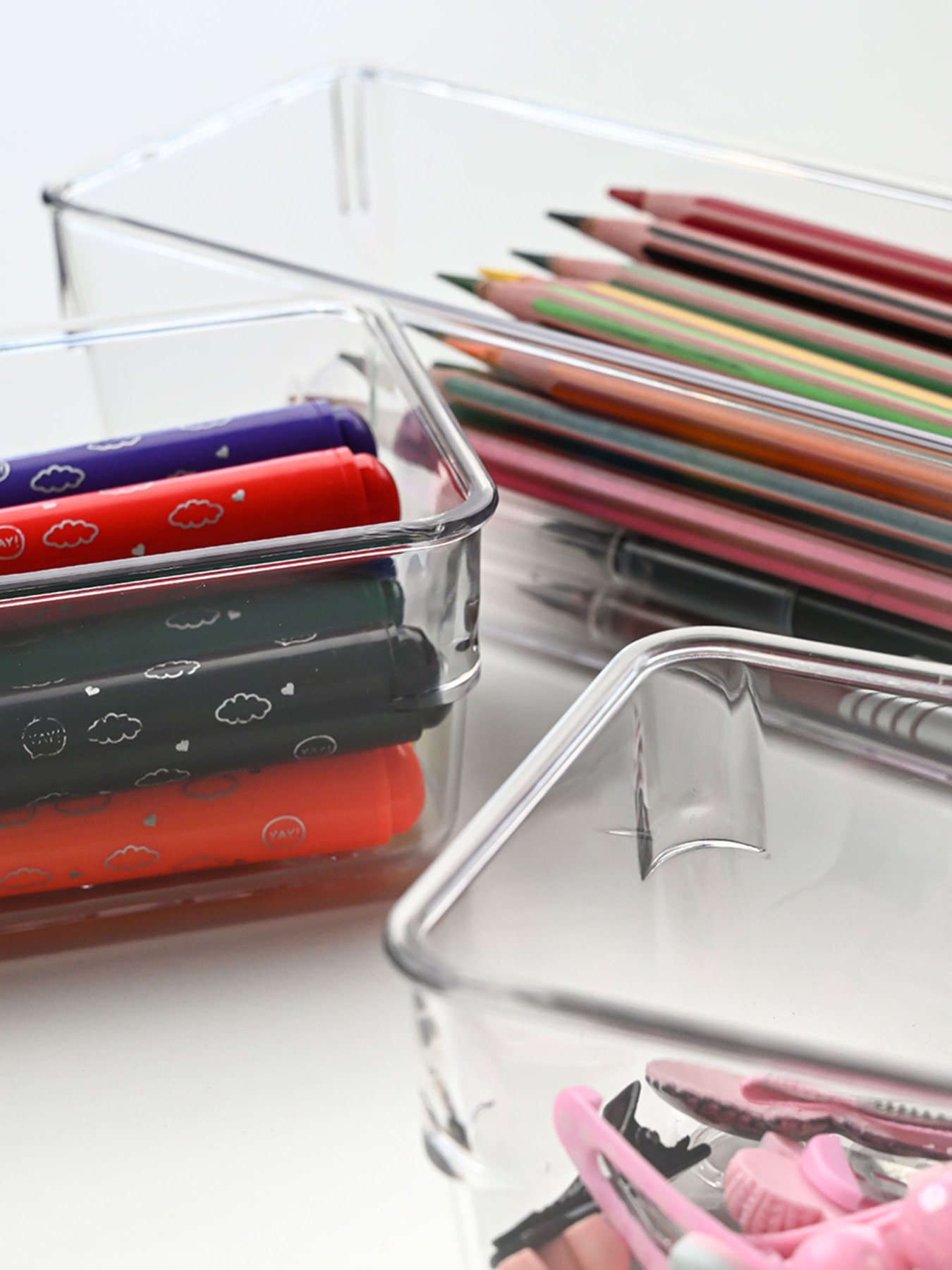 Органайзер для зберігання квадратний прозорий Bloc MBM HOME модель FH-36 A T Фото