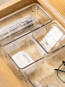 Органайзер для зберігання прямокутний прозорий Bloc MBM HOME модель FH-36 B T Фото