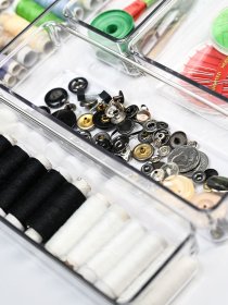 Органайзер для хранения прямоугольный прозрачный Bloc MBM MY HOME модель FH-36 E T Фото