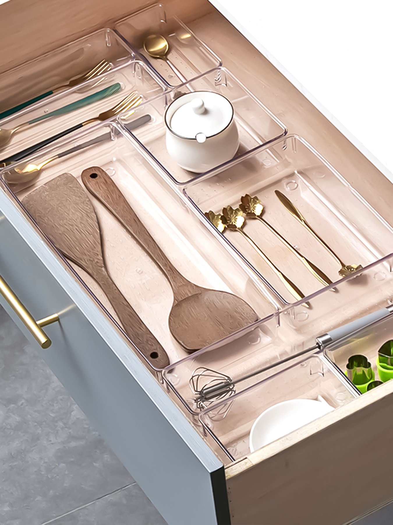 Органайзер для хранения прямоугольный прозрачный Bloc MBM MY HOME модель FH-36 H T Фото