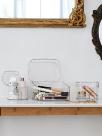 Набор из трёх прозрачных органайзеров с крышкой MBM MY HOME модель FH-39 T Фото