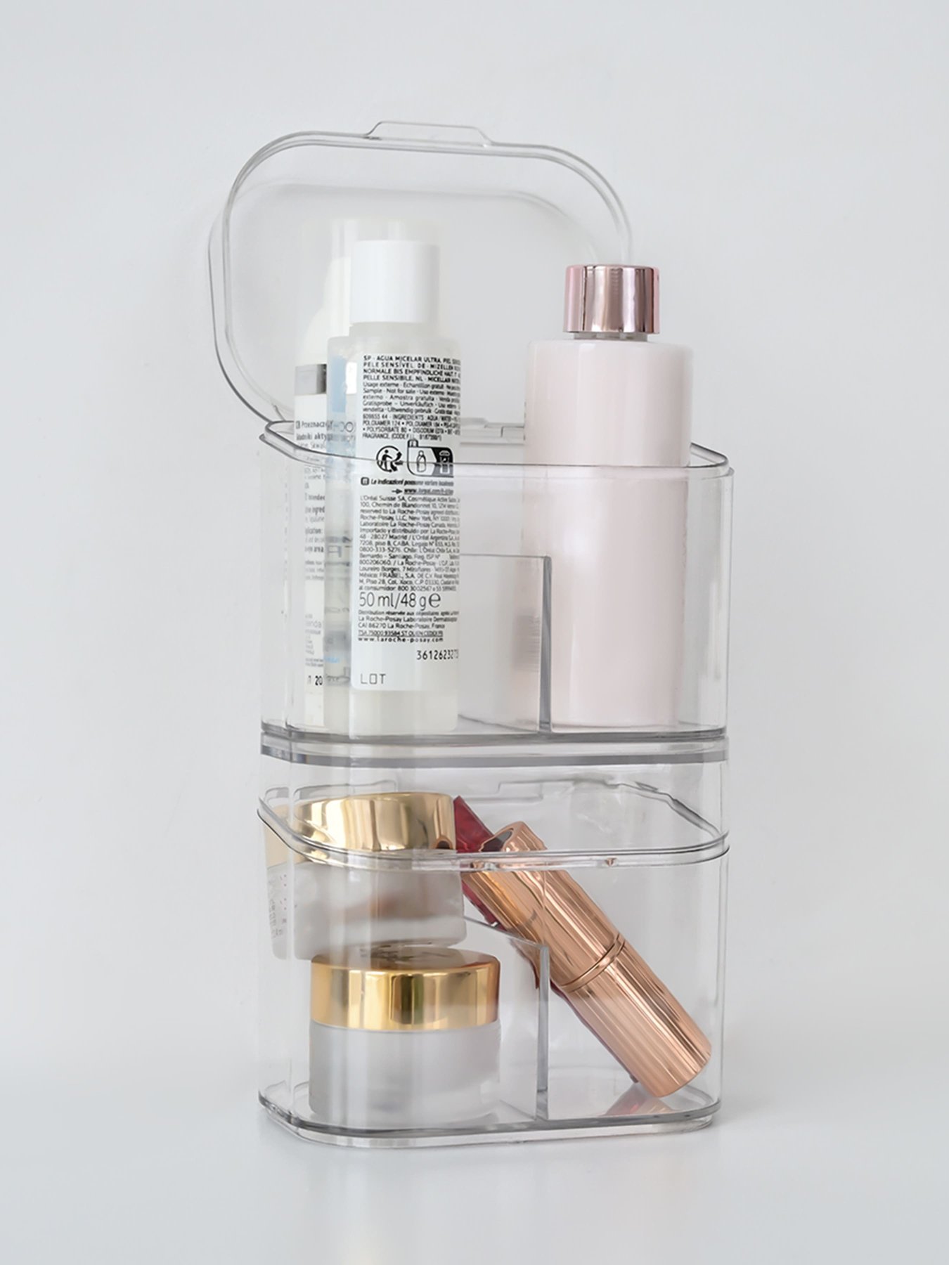 Набір з трьох прозорих органайзерів з кришкою MBM HOME модель FH-39 T Фото