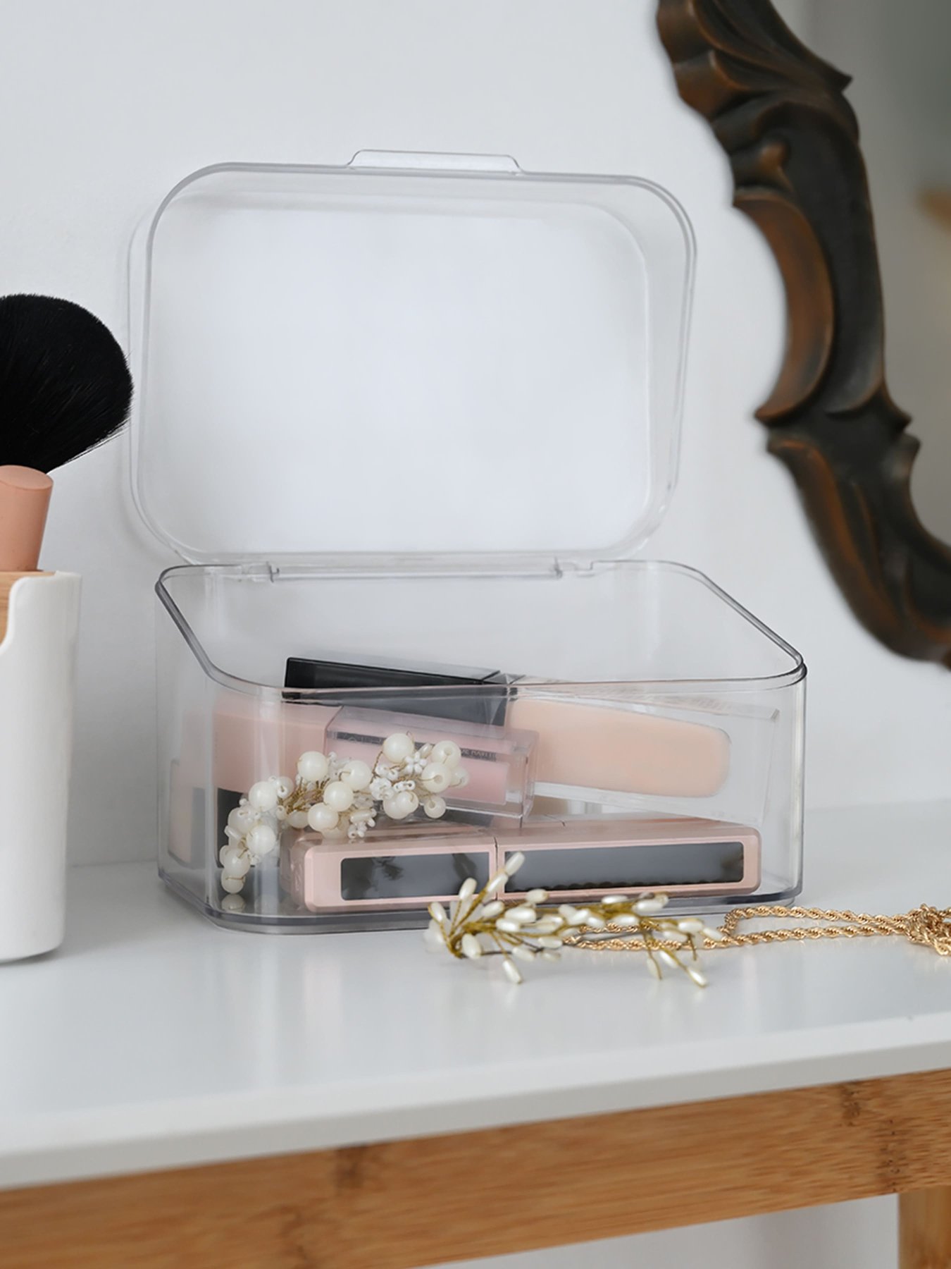 Набір з трьох прозорих органайзерів з кришкою MBM HOME модель FH-39 T Фото