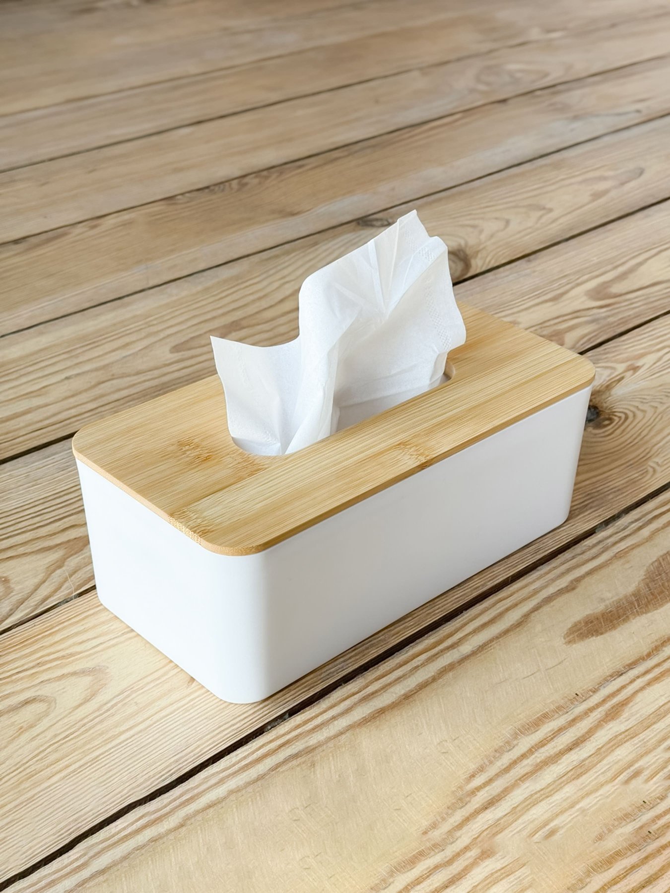 Органайзер для салфеток белый/дерево Scandinavia MBM HOME модель FH-42 WHITE/WOOD Фото