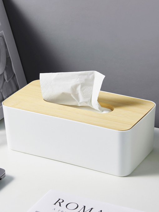 Органайзер для салфеток белый/дерево Scandinavia MBM HOME модель FH-42 WHITE/WOOD Фото