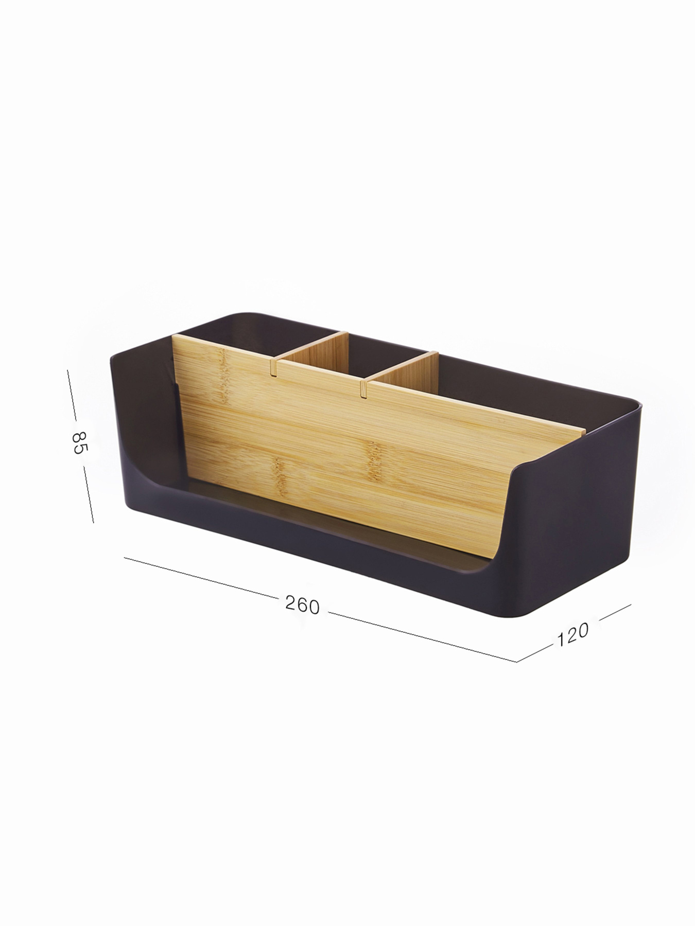 Органайзер для мелочей черный/дерево Scandinavia MBM MY HOME модель FH-45 BLACK/WOOD Фото