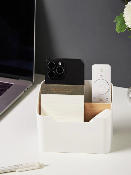 Органайзер для мелочей белый/дерево Scandinavia MBM MY HOME модель FH-46 WHITE/WOOD Фото