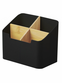 Органайзер для мелочей черный/дерево Scandinavia MBM MY HOME модель FH-47 BLACK/WOOD Фото