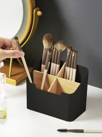 Органайзер для мелочей черный/дерево Scandinavia MBM HOME модель FH-47 BLACK/WOOD Фото