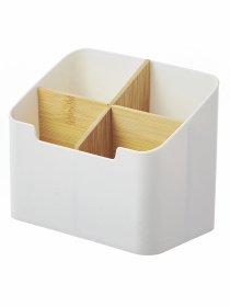 Органайзер для мелочей белый/дерево Scandinavia MBM MY HOME модель FH-47 WHITE/WOOD Фото