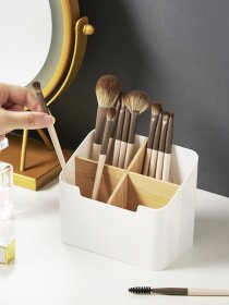 Органайзер для мелочей белый/дерево Scandinavia MBM MY HOME модель FH-47 WHITE/WOOD Фото