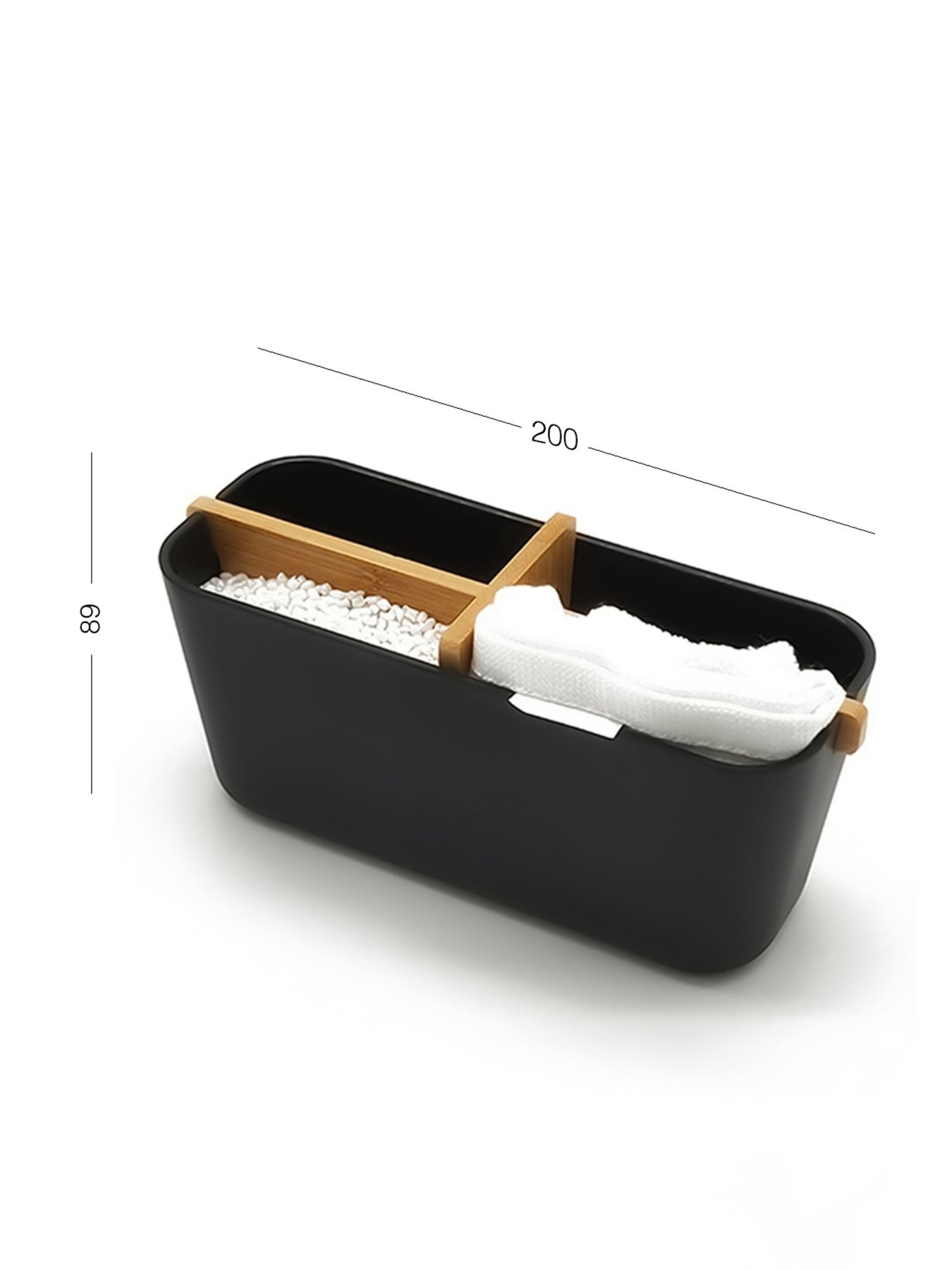 Органайзер для мелочей черный/дерево Scandinavia MBM MY HOME модель FH-48 BLACK/WOOD Фото