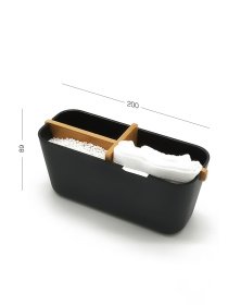 Органайзер для мелочей черный/дерево Scandinavia MBM MY HOME модель FH-48 BLACK/WOOD Фото