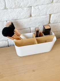 Органайзер для дрібниць білий/дерево Scandinavia MBM HOME модель FH-48 WHITE/WOOD Фото