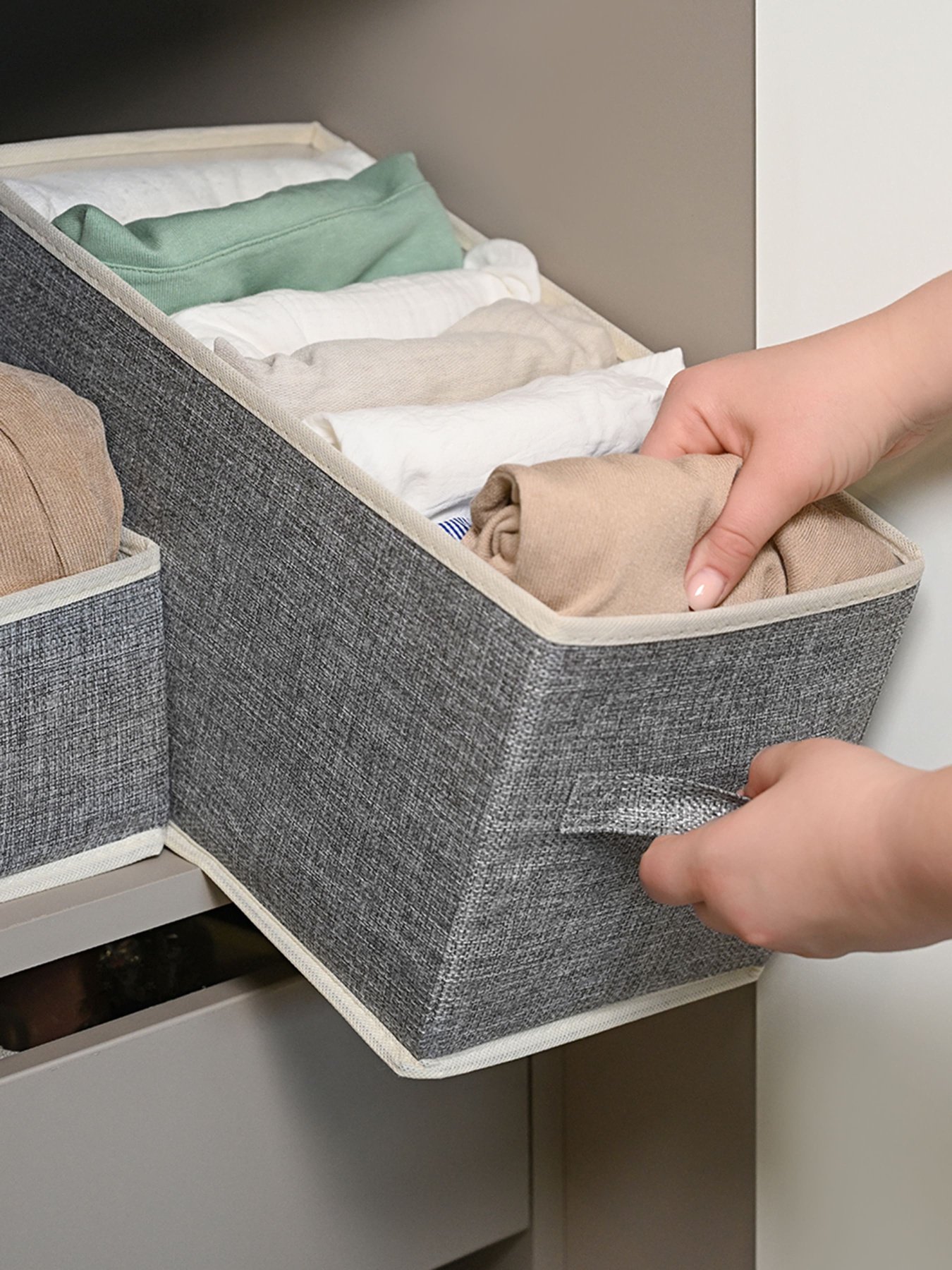 Органайзер для хранения на 7 секций серый MBM MY HOME модель TH-31-7 LIGHT GRAY Фото