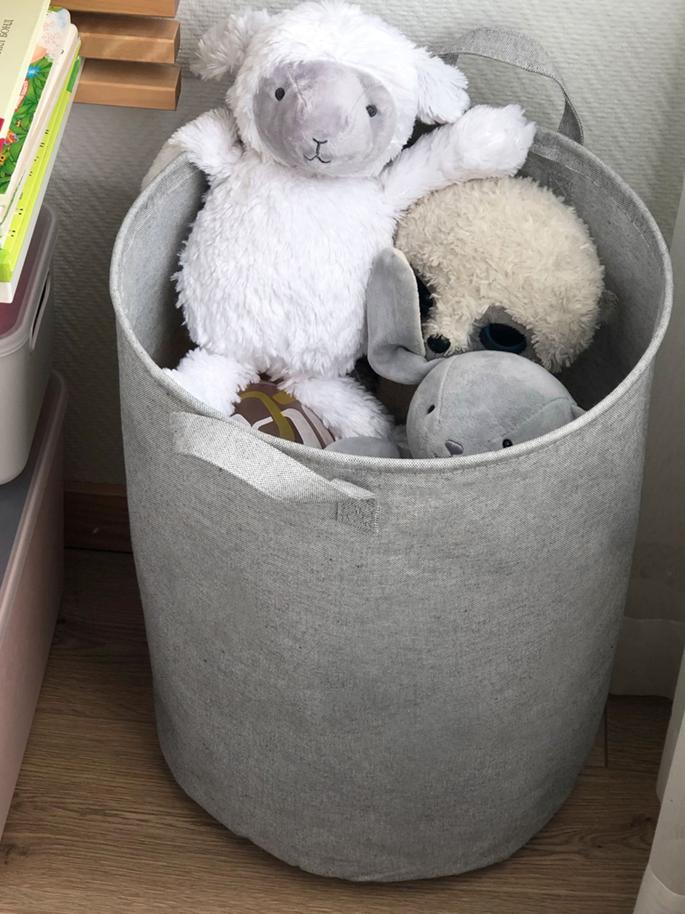 Корзина для хранения текстильная серая MBM MY HOME модель TH-01 GRAY Фото