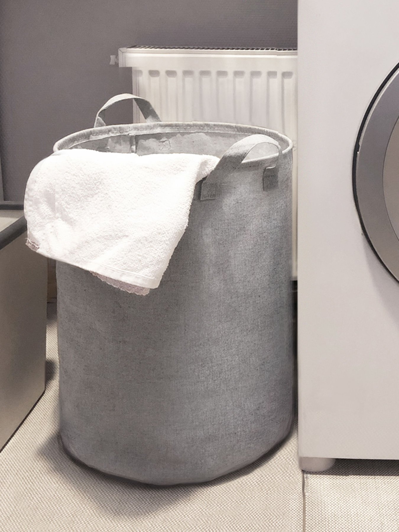 Корзина для хранения текстильная серая MBM HOME модель TH-01 GRAY Фото