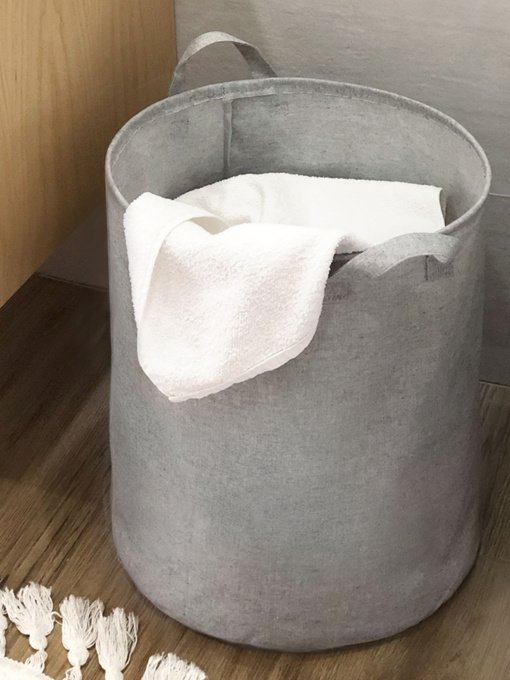 Корзина для хранения текстильная серая MBM HOME модель TH-01 GRAY Фото