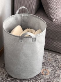 Корзина для хранения текстильная серая MBM HOME модель TH-01 GRAY Фото