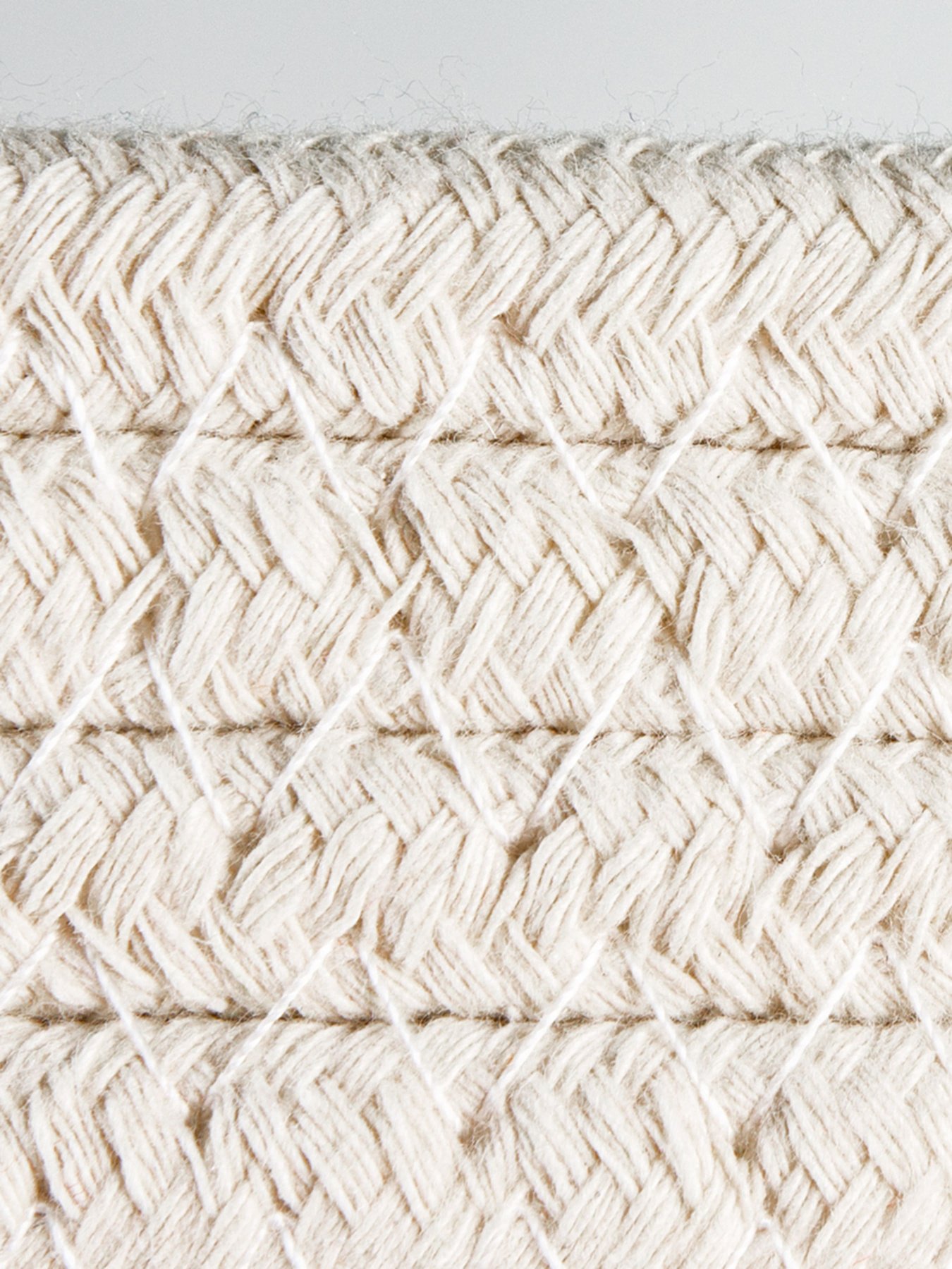 Корзина для хранения с ручками серая с белым MBM MY HOME модель TH-15 GRAY/WHITE Фото