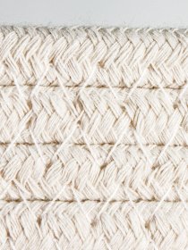 Корзина для зберігання з ручками сіра з білим MBM HOME модель TH-15 GRAY/WHITE Фото