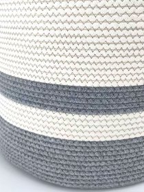 Корзина для хранения серая с белым MBM MY HOME модель TH-16 GRAY/WHITE Фото