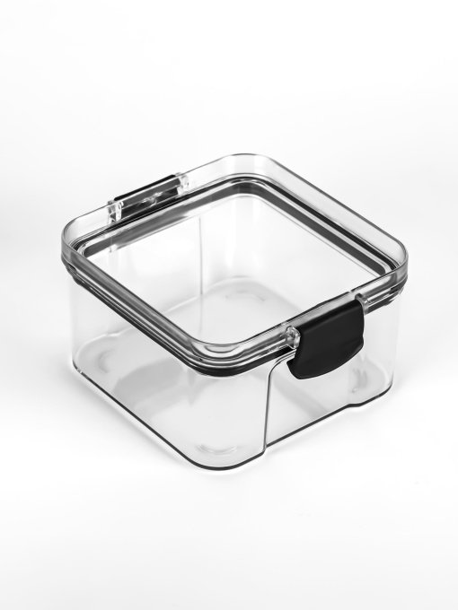 Ємність для зберігання квадратна пластикова прозора Zerno MBM MY HOME Модель KP-88 XS T Фото