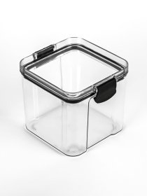 Ємність для зберігання квадратна пластикова прозора Zerno MBM MY HOME Модель KP-88 S T Фото