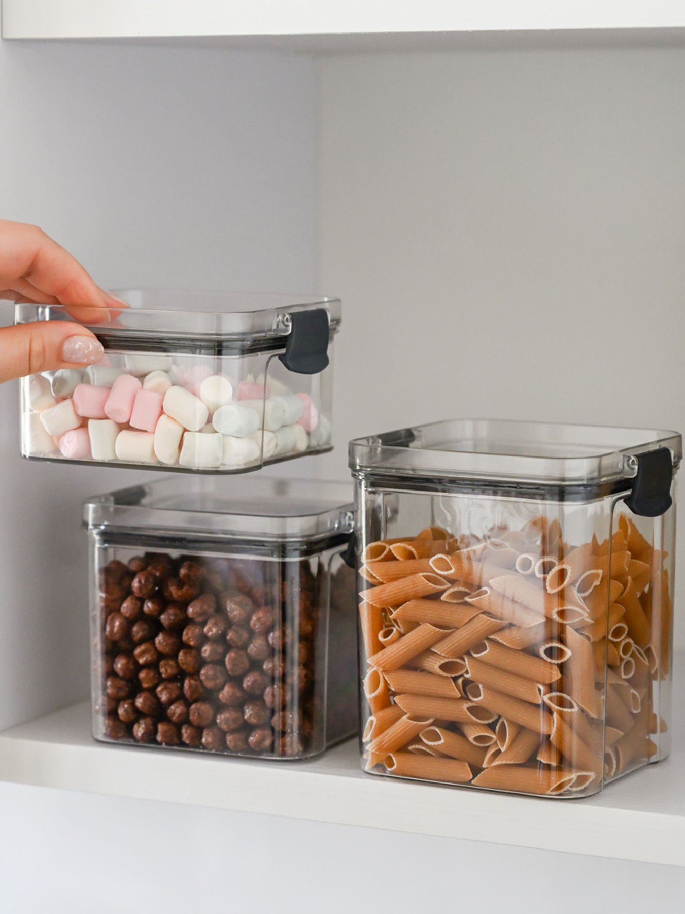 Ємність для зберігання квадратна пластикова прозора Zerno MBM HOME модель KP-88 S T Фото