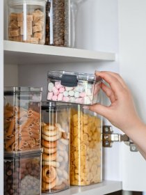 Емкость для хранения прямоугольная пластиковая прозрачная Zerno MBM MY HOME модель KP-88 L T Фото