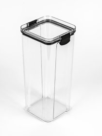 Ємність для зберігання висока пластикова прозора Zerno MBM MY HOME Модель KP-88 XL T Фото