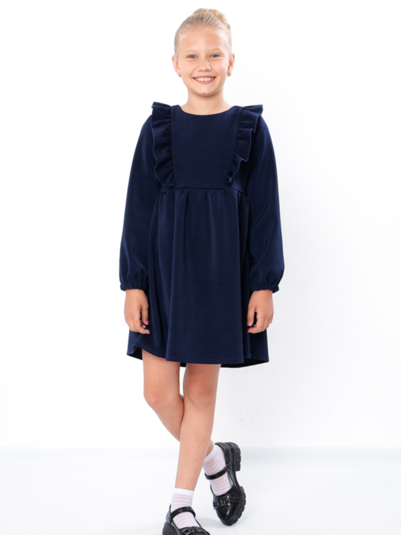 Платье мини Носи своє модель 6391-109-chornilxno-sinj Фото