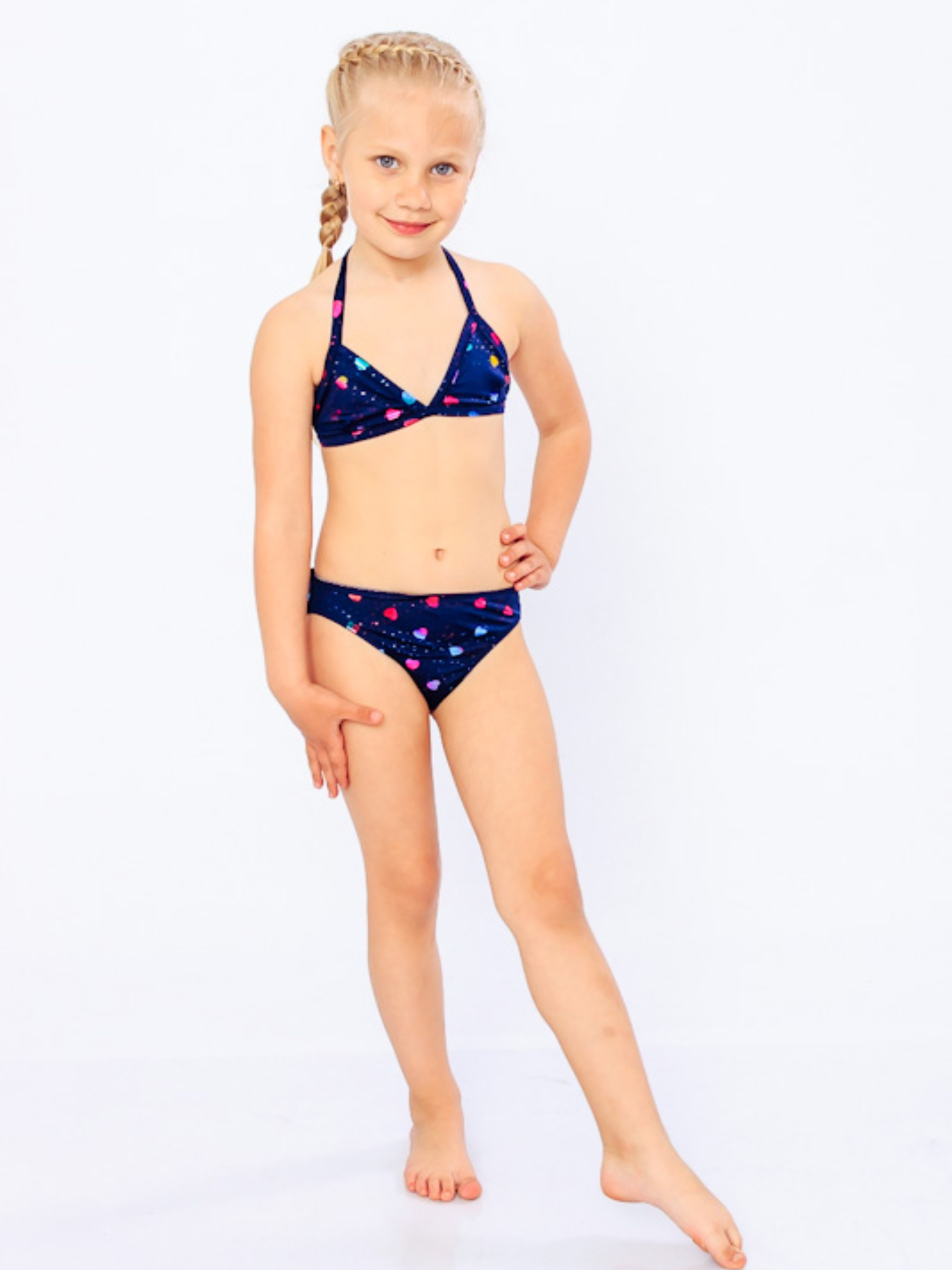 Купальник Носи своє модель 9593-043-serdechka-na-chornilxno-sinxomu Фото