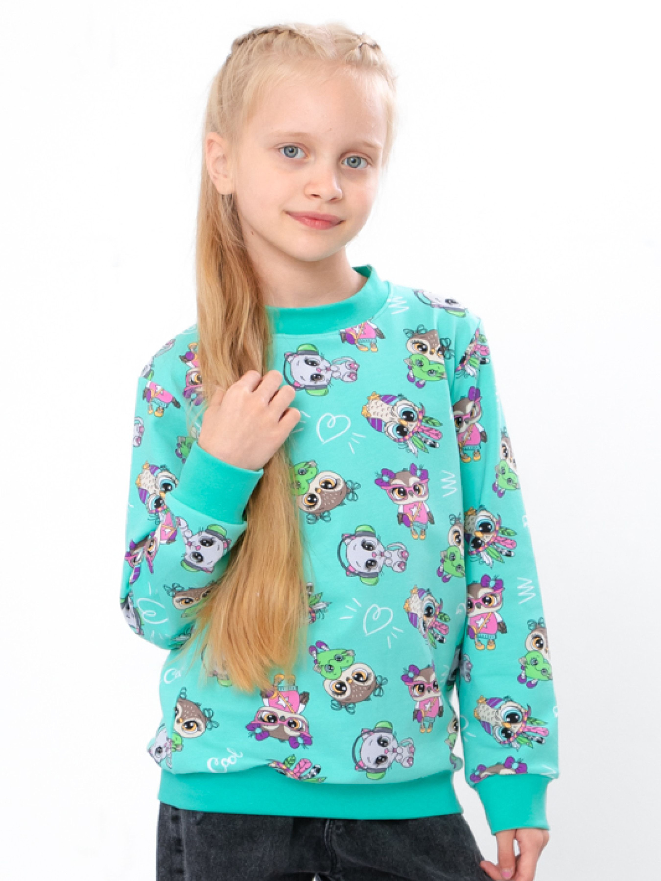 Світшот Носи своє модель 6069-055-5-sova-mentol Світшот Носи своє модель 6069-055-5-sova-mentol Фото