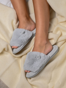 Тапки MBM MY HOME Nana модель SL-03 LIGHT GRAY Фото