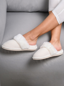 Тапки MBM MY HOME Vira модель SL-04 WHITE Фото