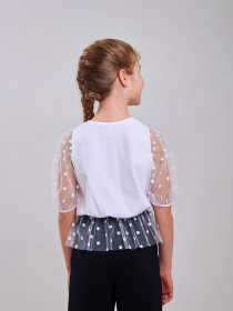 Блуза SMIL модель smil_114973-belyj-gorosek Фото