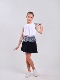 Блуза SMIL модель smil_114973-belyj-gorosek Фото