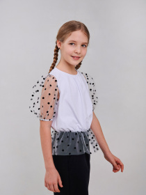 Блуза SMIL модель smil_114973-cernyj-gorosek Фото