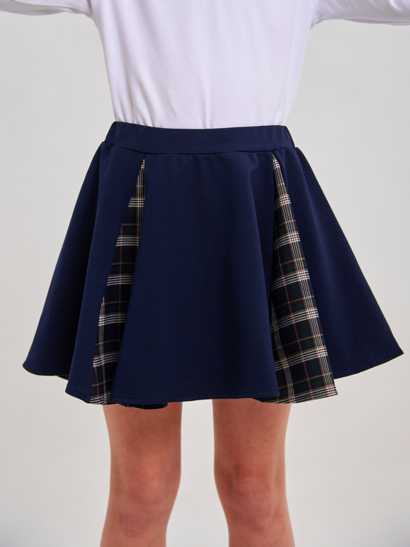 Спідниця міні SMIL Модель smil_120394-sero-zelenaa-kletka Фото