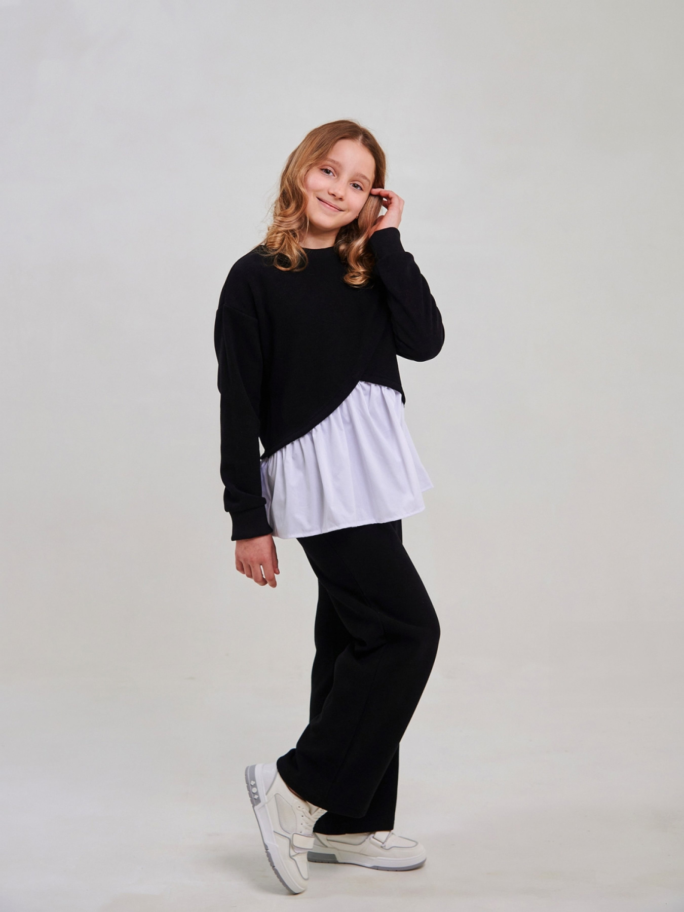 Світшот SMIL модель smil_116643-cernyj Фото