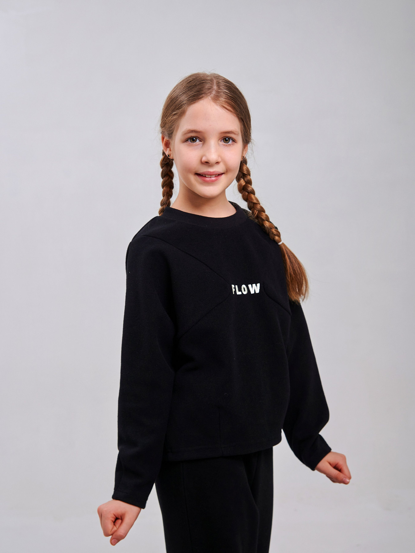 Світшот SMIL модель smil_116646-cernyj Фото