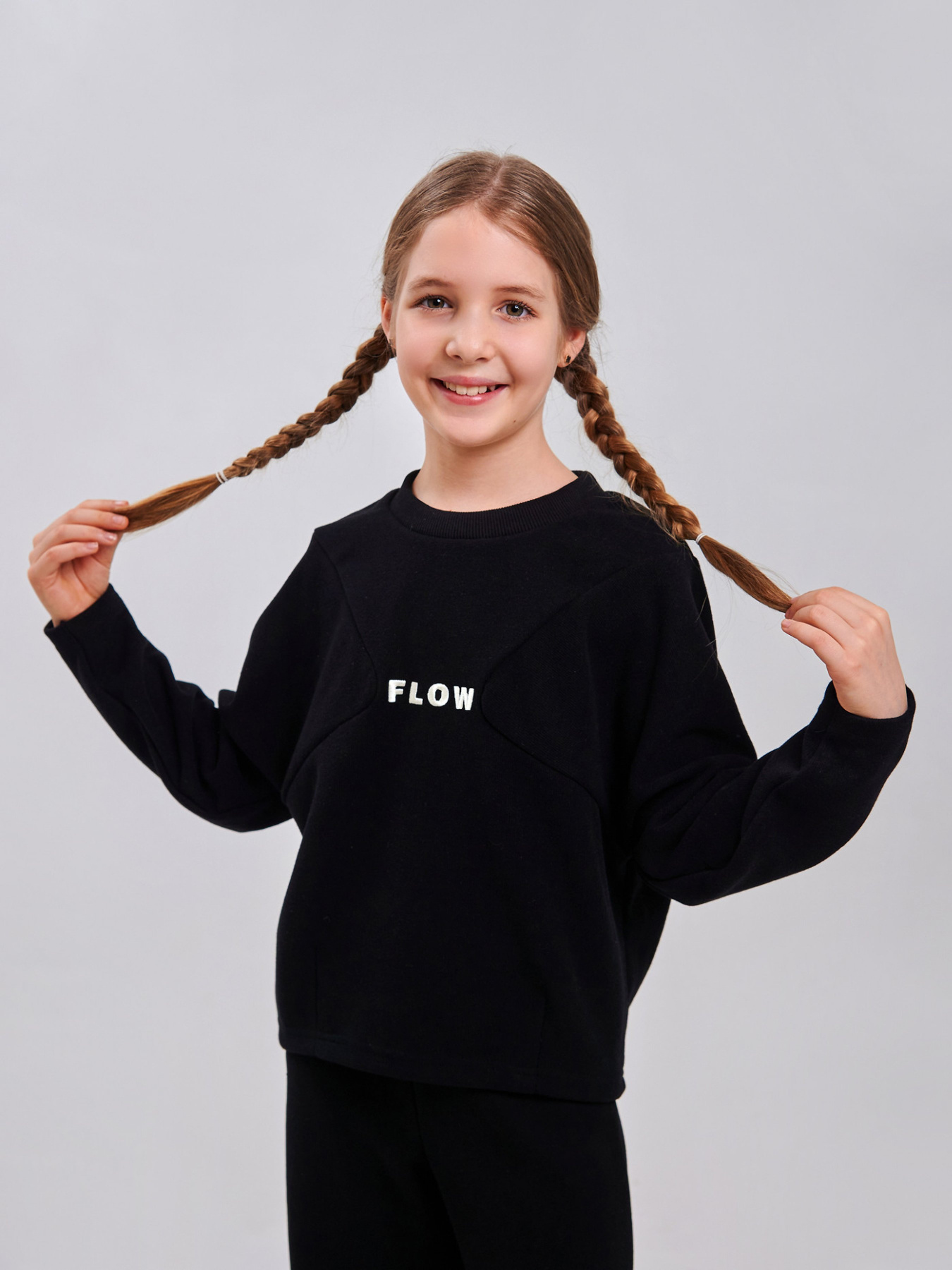 Світшот SMIL модель smil_116646-cernyj Фото