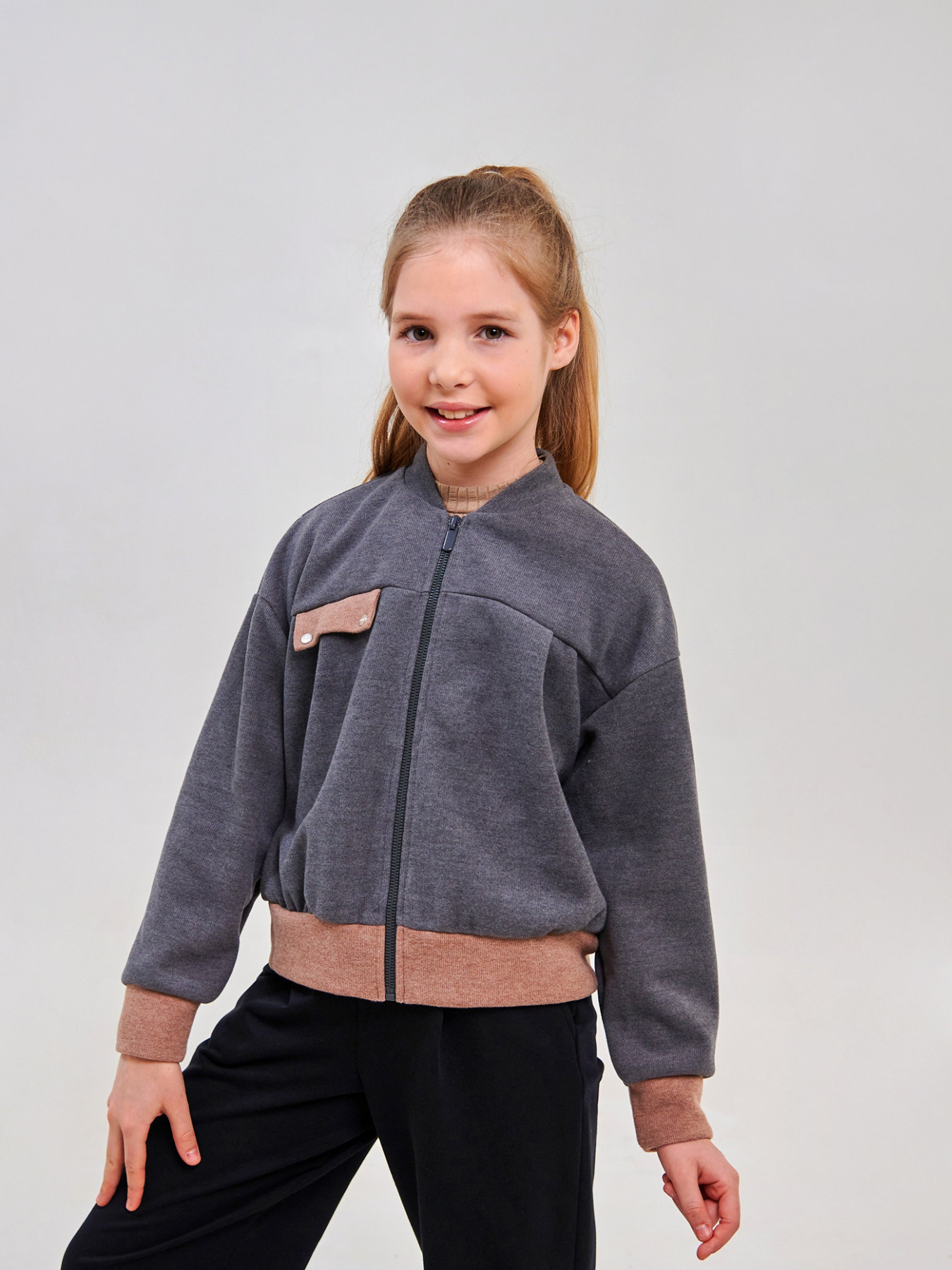 Кофта SMIL модель smil_116640-grafitovyj Фото